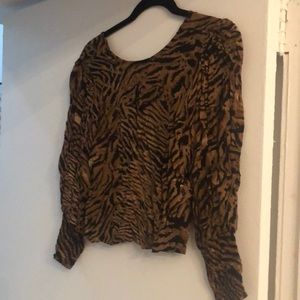 Ganni open back shirt